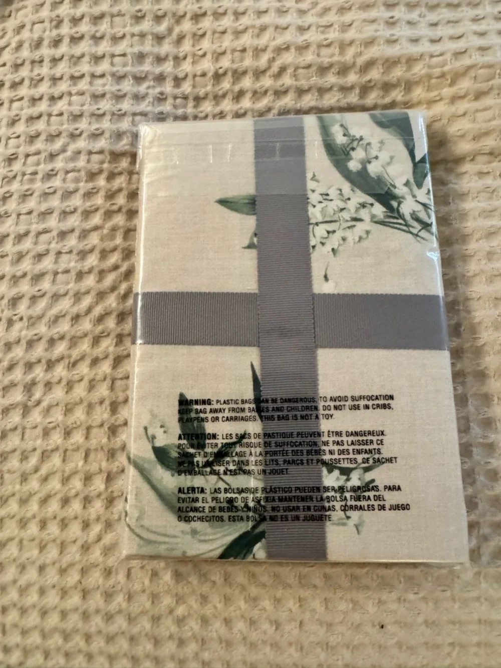 Monique Lhuillier Pottery Barn Lilly of the Valley Cotton Pillow Sham King NWT